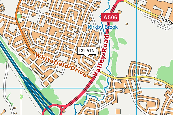 L32 5TN map - OS VectorMap District (Ordnance Survey) L32 5TN map - OS VectorMap District (Ordnance Survey)