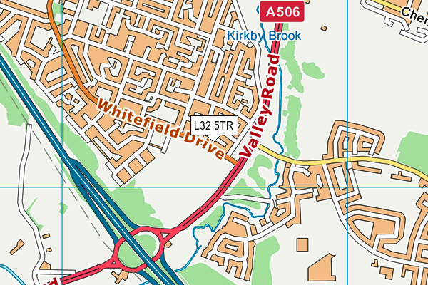 L32 5TR map - OS VectorMap District (Ordnance Survey) L32 5TR map - OS VectorMap District (Ordnance Survey)