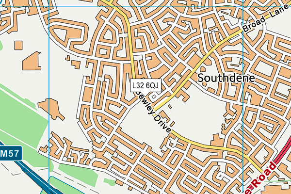 L32 6QJ map - OS VectorMap District (Ordnance Survey) L32 6QJ map - OS VectorMap District (Ordnance Survey)