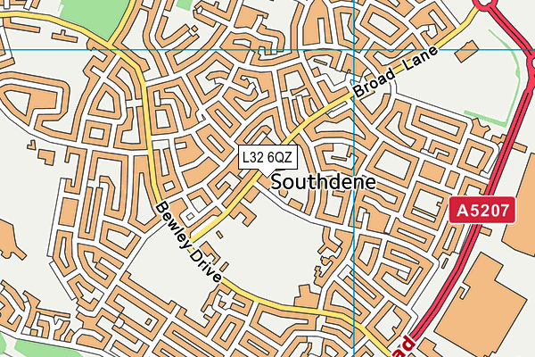 L32 6QZ map - OS VectorMap District (Ordnance Survey) L32 6QZ map - OS VectorMap District (Ordnance Survey)