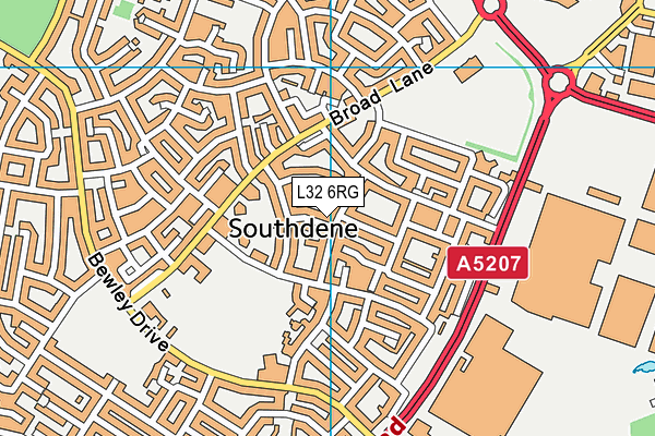 L32 6RG map - OS VectorMap District (Ordnance Survey) L32 6RG map - OS VectorMap District (Ordnance Survey)