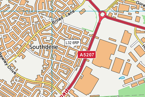 L32 6RP map - OS VectorMap District (Ordnance Survey) L32 6RP map - OS VectorMap District (Ordnance Survey)