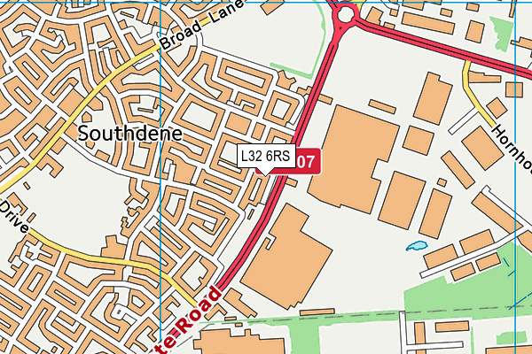L32 6RS map - OS VectorMap District (Ordnance Survey) L32 6RS map - OS VectorMap District (Ordnance Survey)