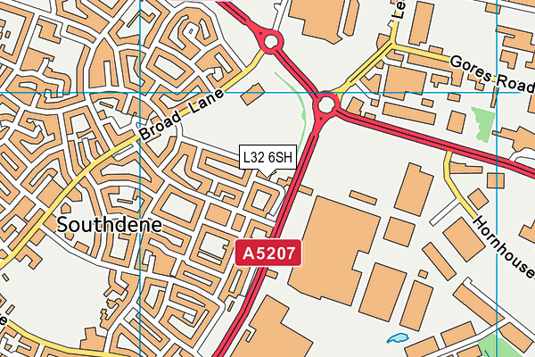 L32 6SH map - OS VectorMap District (Ordnance Survey) L32 6SH map - OS VectorMap District (Ordnance Survey)