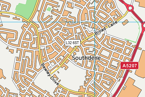 L32 6ST map - OS VectorMap District (Ordnance Survey) L32 6ST map - OS VectorMap District (Ordnance Survey)