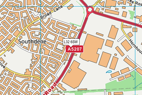 L32 6SW map - OS VectorMap District (Ordnance Survey) L32 6SW map - OS VectorMap District (Ordnance Survey)