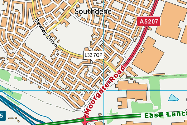 L32 7QP map - OS VectorMap District (Ordnance Survey) L32 7QP map - OS VectorMap District (Ordnance Survey)