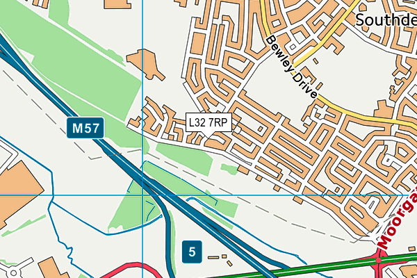 L32 7RP map - OS VectorMap District (Ordnance Survey) L32 7RP map - OS VectorMap District (Ordnance Survey)