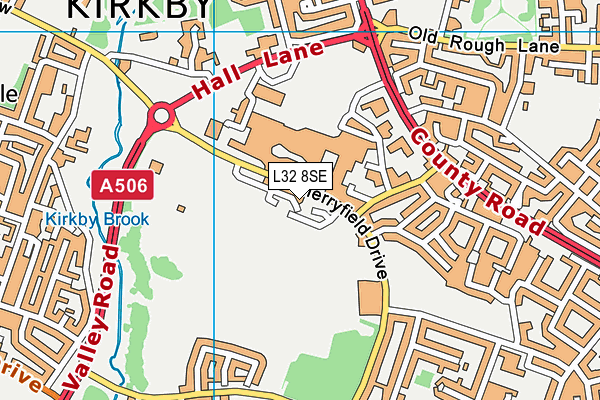 L32 8SE map - OS VectorMap District (Ordnance Survey) L32 8SE map - OS VectorMap District (Ordnance Survey)