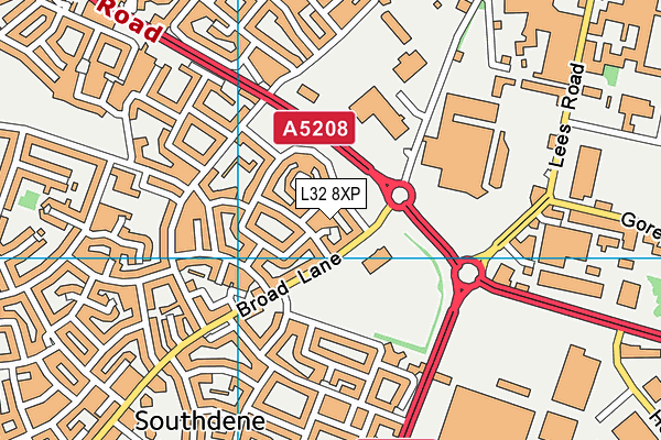 L32 8XP map - OS VectorMap District (Ordnance Survey) L32 8XP map - OS VectorMap District (Ordnance Survey)