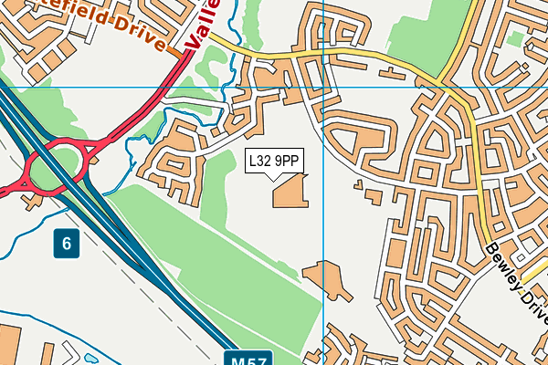 L32 9PP map - OS VectorMap District (Ordnance Survey) L32 9PP map - OS VectorMap District (Ordnance Survey)