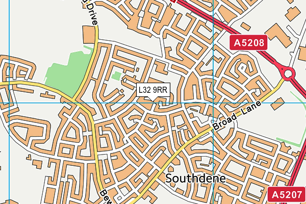 L32 9RR map - OS VectorMap District (Ordnance Survey) L32 9RR map - OS VectorMap District (Ordnance Survey)