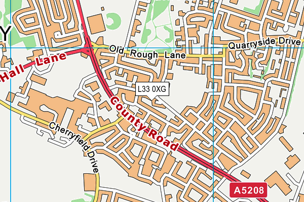 L33 0XG map - OS VectorMap District (Ordnance Survey) L33 0XG map - OS VectorMap District (Ordnance Survey)