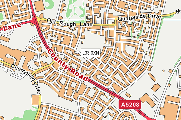 L33 0XN map - OS VectorMap District (Ordnance Survey) L33 0XN map - OS VectorMap District (Ordnance Survey)