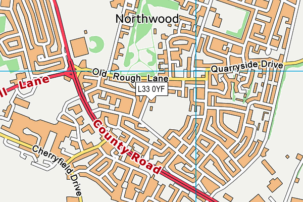 L33 0YF map - OS VectorMap District (Ordnance Survey) L33 0YF map - OS VectorMap District (Ordnance Survey)