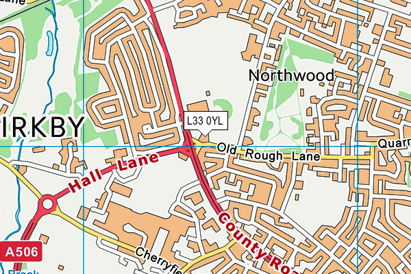 L33 0YL map - OS VectorMap District (Ordnance Survey) L33 0YL map - OS VectorMap District (Ordnance Survey)