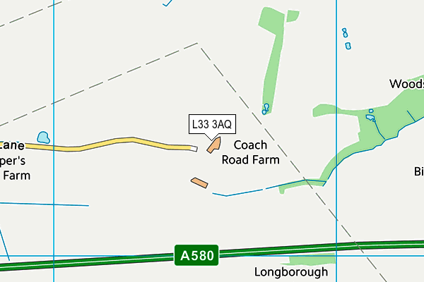 L33 3AQ map - OS VectorMap District (Ordnance Survey) L33 3AQ map - OS VectorMap District (Ordnance Survey)
