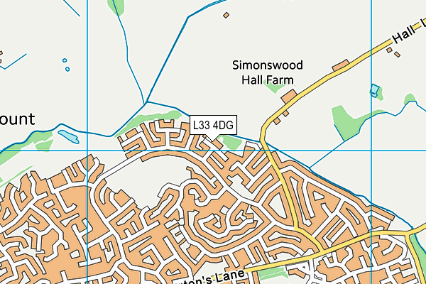 L33 4DG map - OS VectorMap District (Ordnance Survey) L33 4DG map - OS VectorMap District (Ordnance Survey)