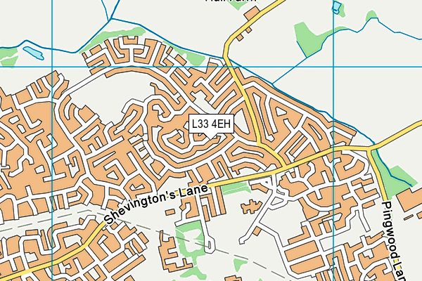 L33 4EH map - OS VectorMap District (Ordnance Survey) L33 4EH map - OS VectorMap District (Ordnance Survey)