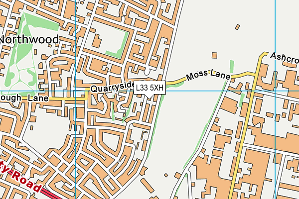 L33 5XH map - OS VectorMap District (Ordnance Survey) L33 5XH map - OS VectorMap District (Ordnance Survey)