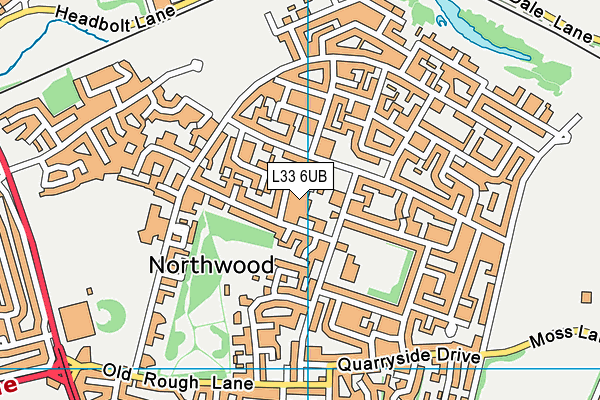 L33 6UB map - OS VectorMap District (Ordnance Survey) L33 6UB map - OS VectorMap District (Ordnance Survey)