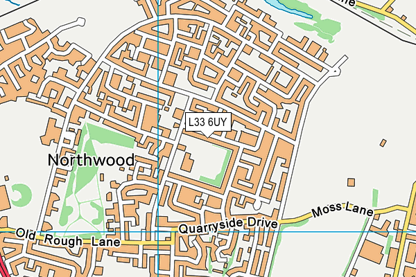 L33 6UY map - OS VectorMap District (Ordnance Survey) L33 6UY map - OS VectorMap District (Ordnance Survey)
