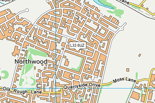 L33 6UZ map - OS VectorMap District (Ordnance Survey) L33 6UZ map - OS VectorMap District (Ordnance Survey)