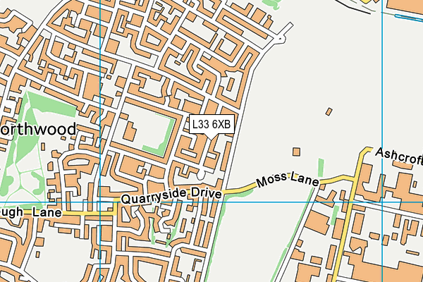 L33 6XB map - OS VectorMap District (Ordnance Survey) L33 6XB map - OS VectorMap District (Ordnance Survey)
