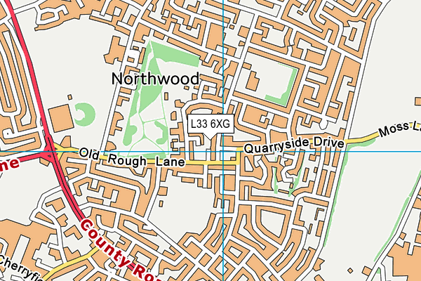 L33 6XG map - OS VectorMap District (Ordnance Survey) L33 6XG map - OS VectorMap District (Ordnance Survey)