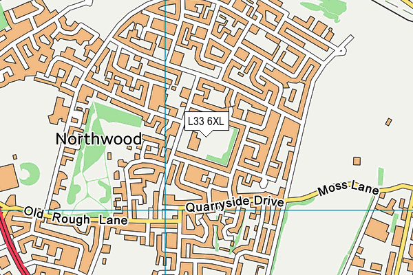 L33 6XL map - OS VectorMap District (Ordnance Survey) L33 6XL map - OS VectorMap District (Ordnance Survey)