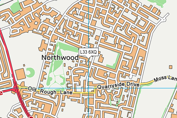 L33 6XQ map - OS VectorMap District (Ordnance Survey) L33 6XQ map - OS VectorMap District (Ordnance Survey)