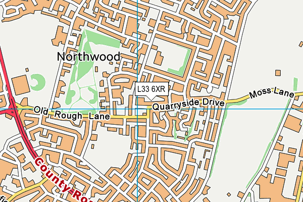 L33 6XR map - OS VectorMap District (Ordnance Survey) L33 6XR map - OS VectorMap District (Ordnance Survey)