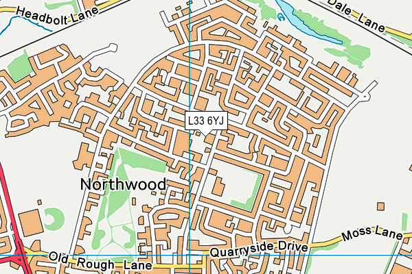L33 6YJ map - OS VectorMap District (Ordnance Survey) L33 6YJ map - OS VectorMap District (Ordnance Survey)