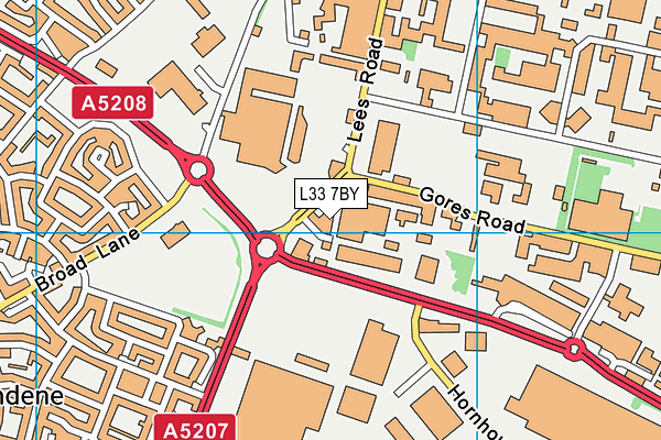L33 7BY map - OS VectorMap District (Ordnance Survey) L33 7BY map - OS VectorMap District (Ordnance Survey)