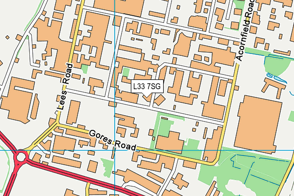 L33 7SG map - OS VectorMap District (Ordnance Survey) L33 7SG map - OS VectorMap District (Ordnance Survey)