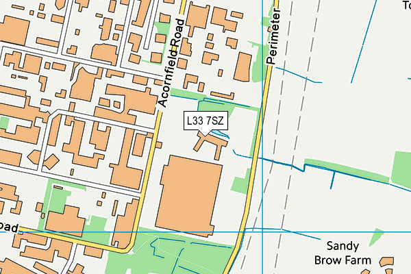 L33 7SZ map - OS VectorMap District (Ordnance Survey) L33 7SZ map - OS VectorMap District (Ordnance Survey)