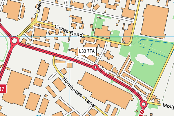 L33 7TA map - OS VectorMap District (Ordnance Survey) L33 7TA map - OS VectorMap District (Ordnance Survey)