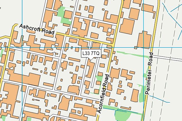 L33 7TQ map - OS VectorMap District (Ordnance Survey) L33 7TQ map - OS VectorMap District (Ordnance Survey)