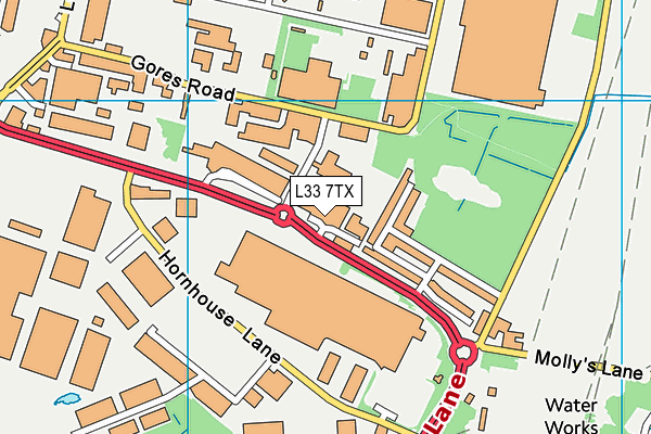L33 7TX map - OS VectorMap District (Ordnance Survey) L33 7TX map - OS VectorMap District (Ordnance Survey)