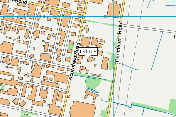 L33 7UF map - OS VectorMap District (Ordnance Survey) L33 7UF map - OS VectorMap District (Ordnance Survey)