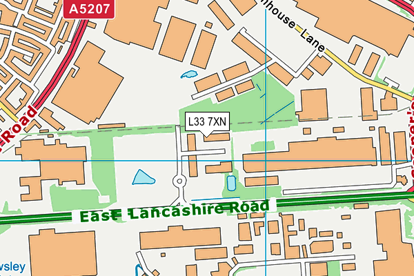 L33 7XN map - OS VectorMap District (Ordnance Survey) L33 7XN map - OS VectorMap District (Ordnance Survey)