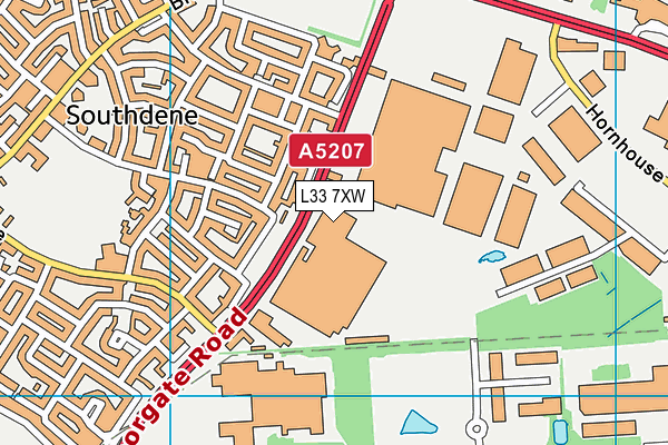 L33 7XW map - OS VectorMap District (Ordnance Survey) L33 7XW map - OS VectorMap District (Ordnance Survey)