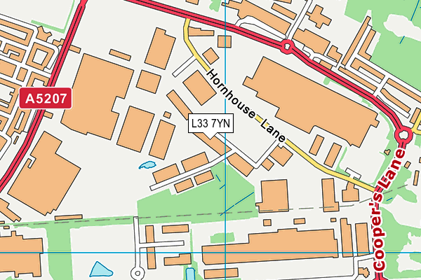 L33 7YN map - OS VectorMap District (Ordnance Survey) L33 7YN map - OS VectorMap District (Ordnance Survey)