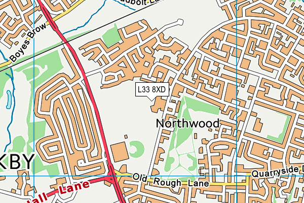 L33 8XD map - OS VectorMap District (Ordnance Survey) L33 8XD map - OS VectorMap District (Ordnance Survey)