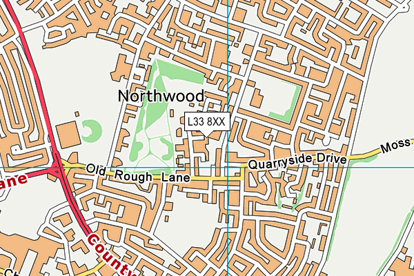 L33 8XX map - OS VectorMap District (Ordnance Survey)