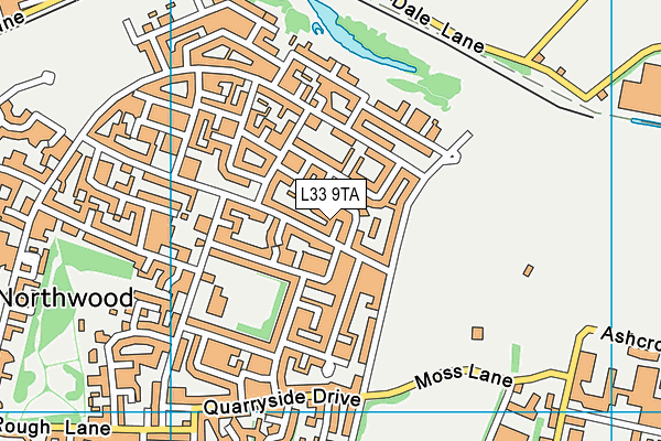 L33 9TA map - OS VectorMap District (Ordnance Survey) L33 9TA map - OS VectorMap District (Ordnance Survey)