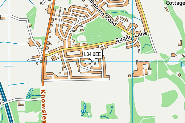 L34 0EE map - OS VectorMap District (Ordnance Survey) L34 0EE map - OS VectorMap District (Ordnance Survey)