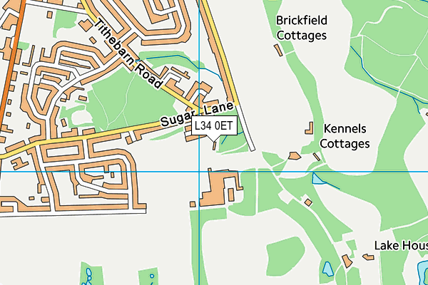 L34 0ET map - OS VectorMap District (Ordnance Survey) L34 0ET map - OS VectorMap District (Ordnance Survey)