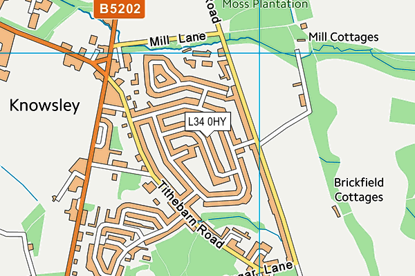 L34 0HY map - OS VectorMap District (Ordnance Survey) L34 0HY map - OS VectorMap District (Ordnance Survey)