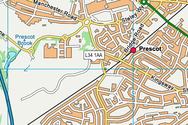 L34 1AA map - OS VectorMap District (Ordnance Survey)
